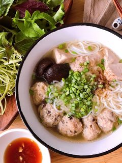 Hình của món Bún Mọc Đơn Giản.