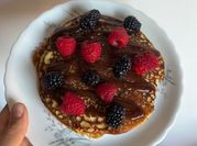 Una foto de tortitas proteína