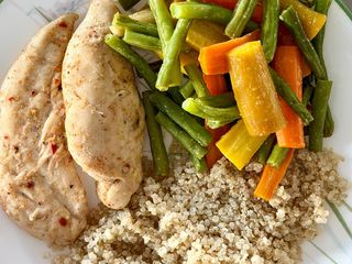 Sheet Pan Chicken & Veggies with Quinoa