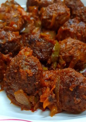 صورة لوصفة حمسة كرات اللحم الجاهزه
