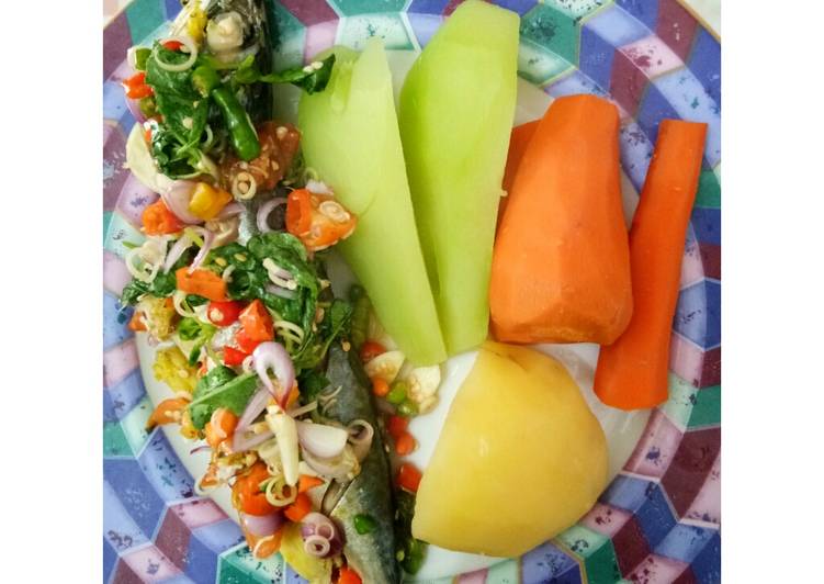 Resep Ikan Kukus Sambal Matah #menudiet Anti Gagal