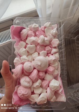 Habcsók torta dekoráció recept fotója