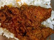 Gambar rendang daging sapi santan kara