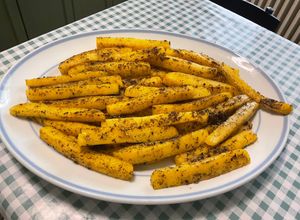 Une photo de Frites de polenta aux aulx et épices