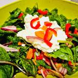 Simple Spinach Salad (Vegetarian)