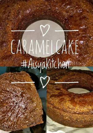Foto resep Caramel Cake/Kue Sarang Semut no mixer