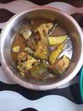 Aloo begun  borboti  shorshe hilsa