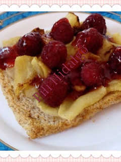 Una foto de Tosta de manzana