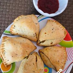 A picture of Baked Samosas.