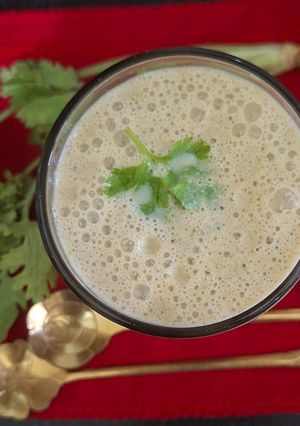 A picture of Sattu Buttermilk/ Sattu Chaas/ Refreshing Desi Sattu Drink For Summer ☀️.