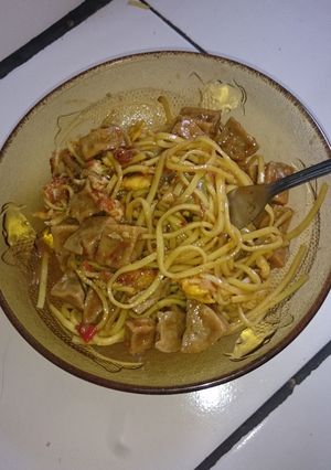 Foto resep Mie goreng bakso