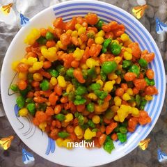 A picture of Tricolour Sweet Boondi Recipe.