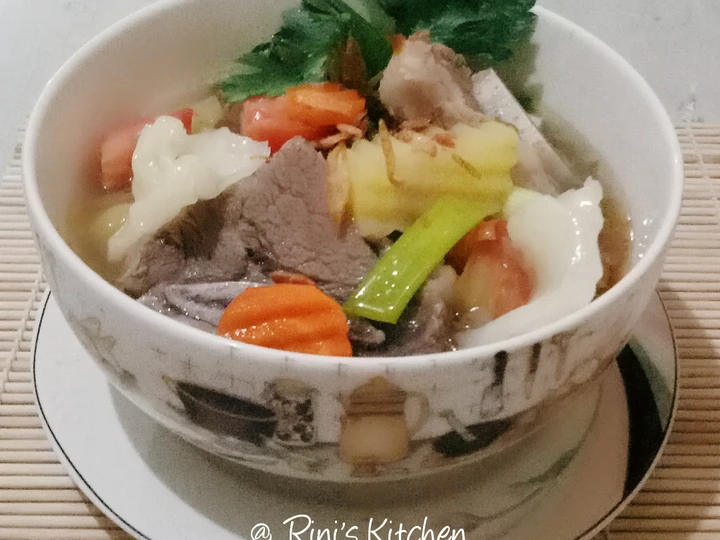Langkah Mudah untuk Menyiapkan Resep Sop Iga Sapi dan Sayuran #Rabubaru Anti Ribet, Enak Banget