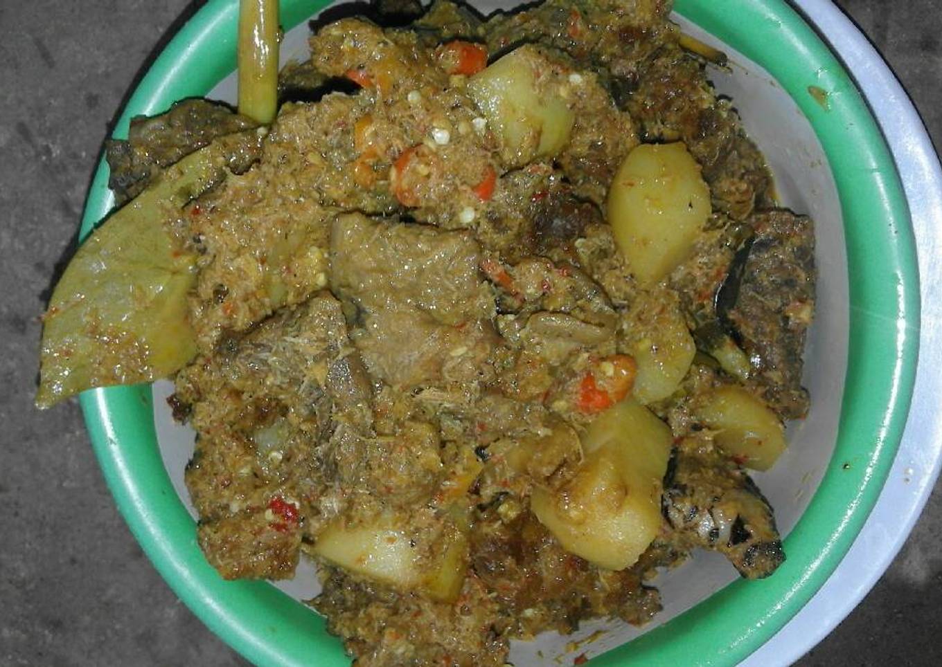 Rendang daging kentang👌👌