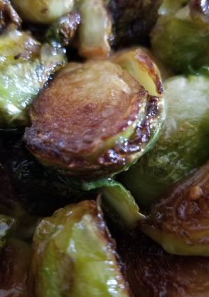 A picture of Caramelized Brussels Sprouts.