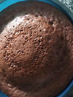 Una foto de Bizcocho de calabaza y chocolate al microondas