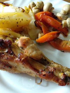 Una foto de Alas de pavo al horno
