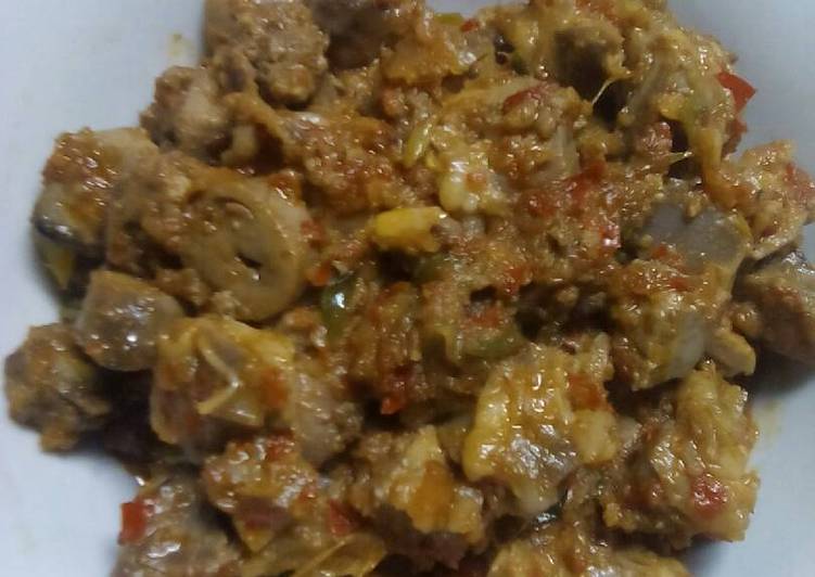 Cara memasak Ati Ampla Pedas Manis yang Lezat Sekali