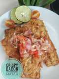 Crispy bacon sambal matah