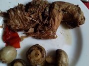 Una foto de adobo para conejo