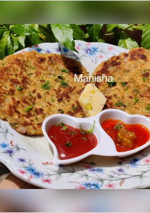 A picture of Simple Aloo Paratha (Quick Potatoes Paratha).