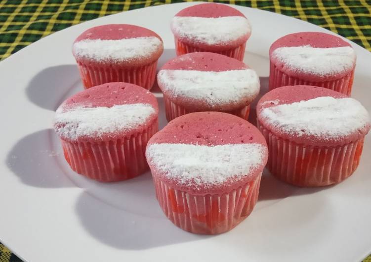 Cupcake merah putih