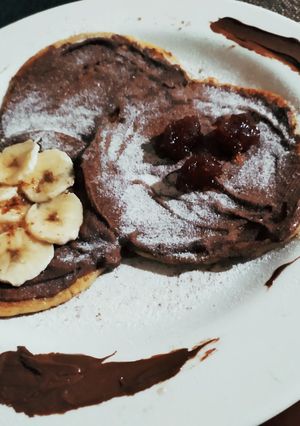 Foto principal de Crepes/ panqueques de avena con nutella 🍫