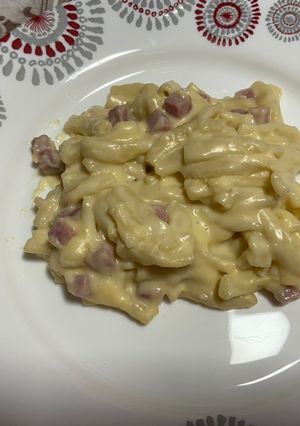 Une photo de Macaronis aux dés de jambon