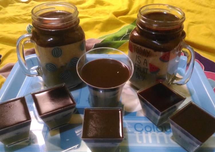 Oreo matcha chocolatos pudding