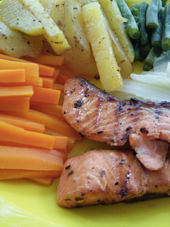 Foto resep Steak salmon fillet dan sayuran