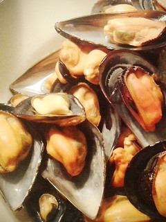 Una foto de Mejillones al vapor