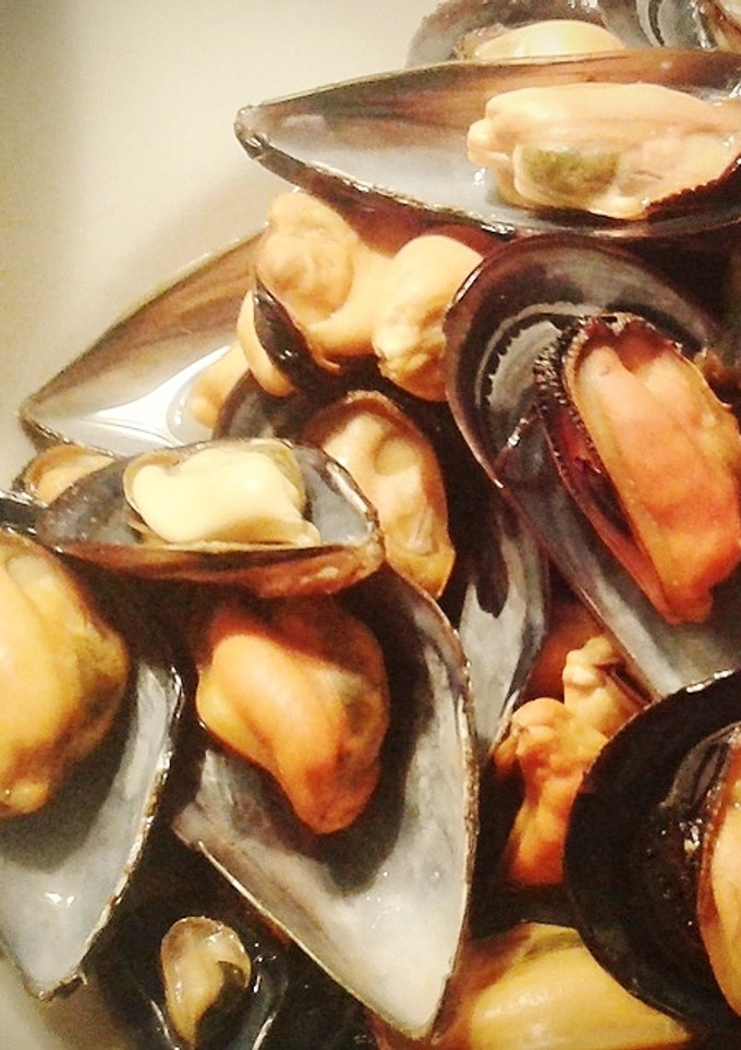 Una foto de Mejillones al vapor