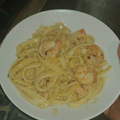 A picture of Sea shell linguini.