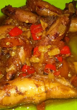 Foto resep Cumi Asin Goreng Mentega Pedas