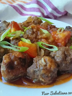 Foto resep Bola Daging Asam Manis