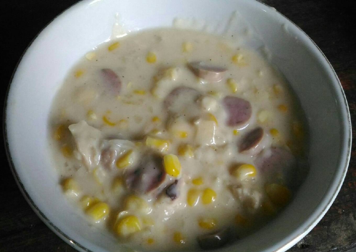Sup Krim Jagung dan Ayam