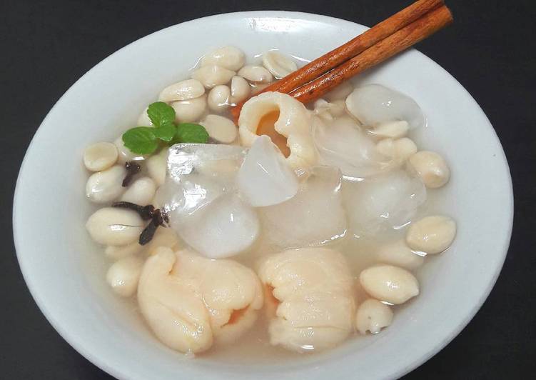 Cara Gampang Menyiapkan 11. Es kacang leci segar #KamisManis, Lezat