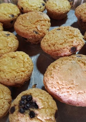 Una foto de Muffin con chips