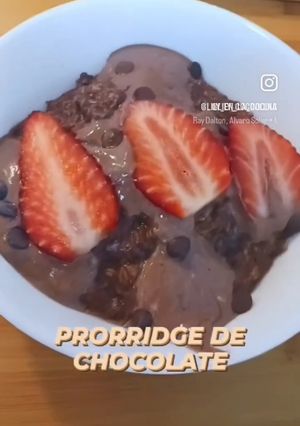 Una foto de Prorridge de chocolate