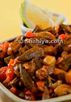 صورة لوصفة بامية بالزيت