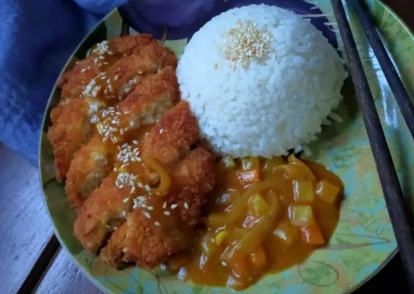 Tahu Katsu Saus Kari Jepang