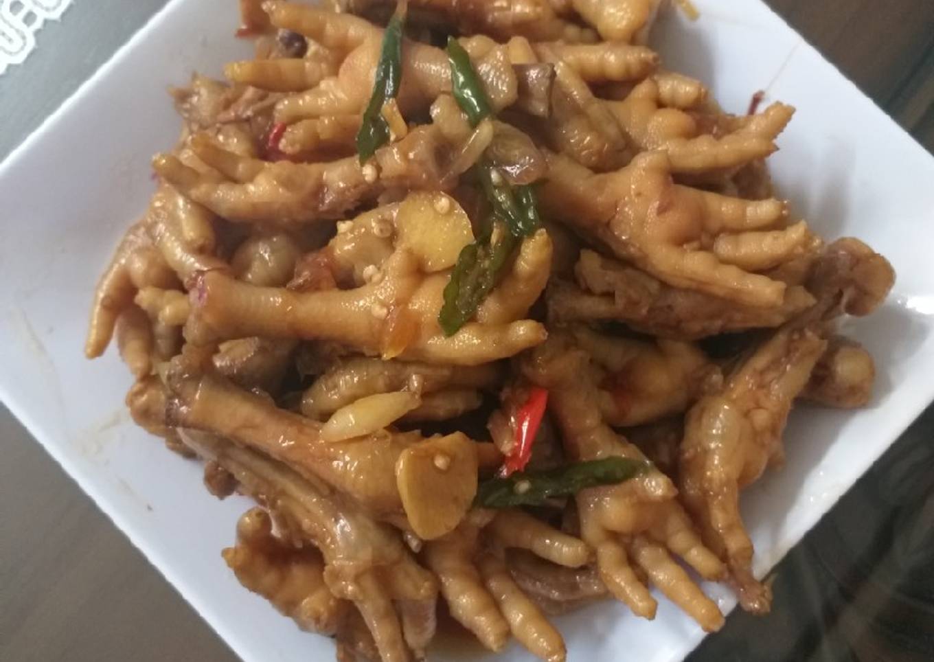 40. Ceker Ayam Kecap Pedas
