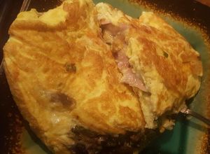 Una foto de Omelette de champiñones