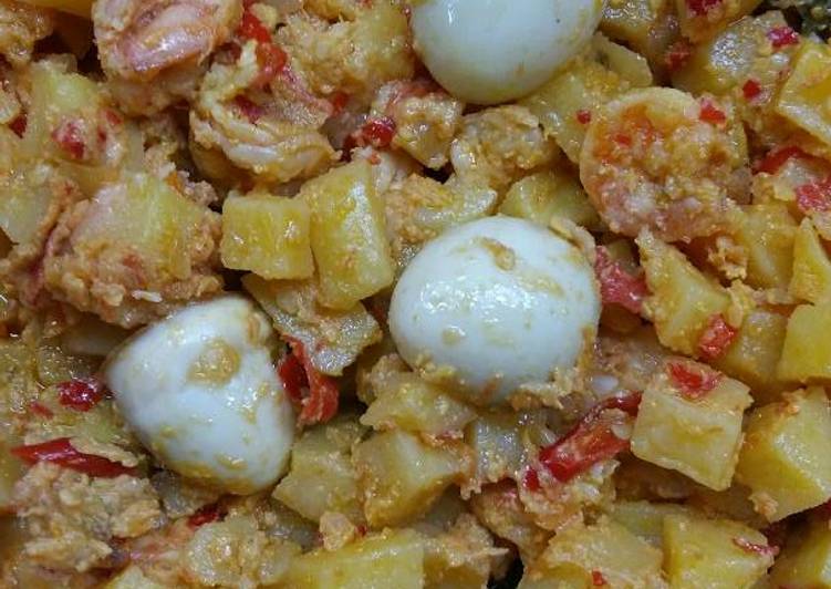 Resep Sambel Goreng Kentang Udang Telur Puyuh Anti Gagal