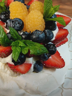 Una foto de Tarta pavlova