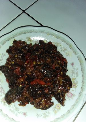 Foto resep Dendeng paru balado