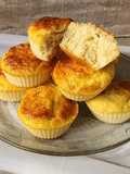 🧀Muffins salados de queso o pancitos de queso #singluten 🧀5 ingredientes 3 pasos ⚡⚡⚡