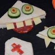 Decoraciones de sándwich de miga Halloween