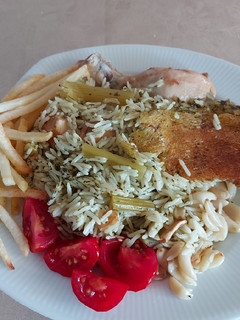 عکسی از دستور کرفس پلو
