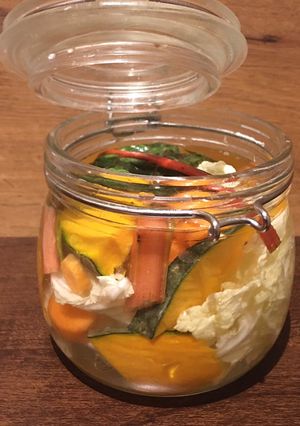 A picture of Fermented seasonal Vegetables 🌱.